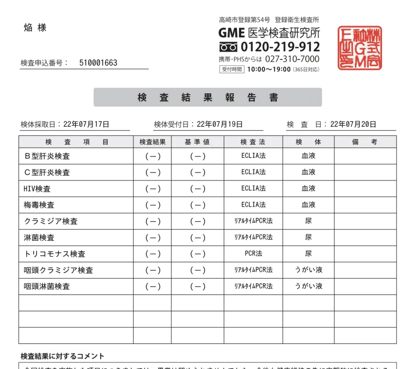 今月も異常なしでした